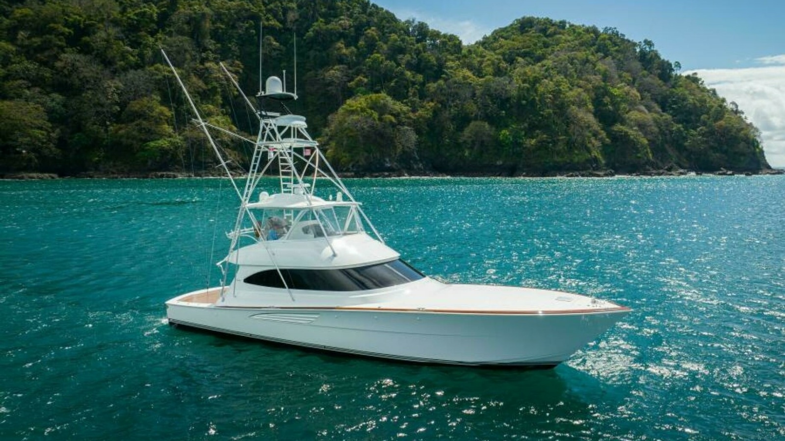 Side Profile of Viking 64 Convertible