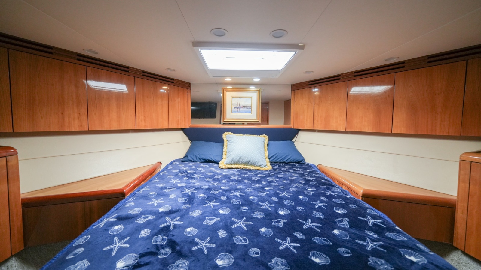 Forward Stateroom with Skylight
