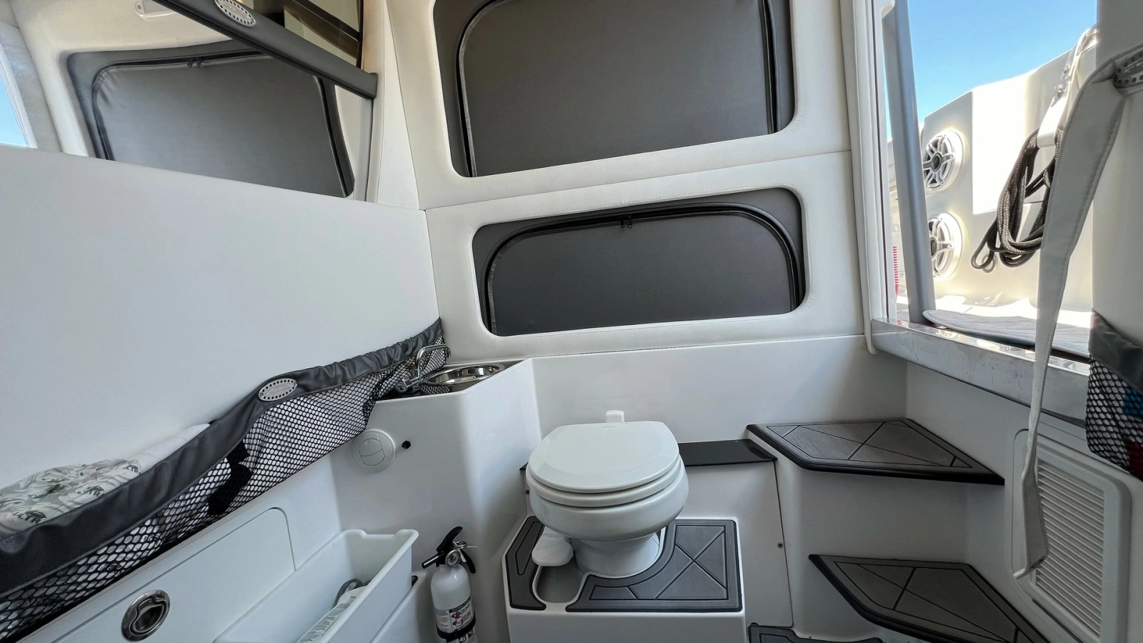 Compact Marine Head with Storage