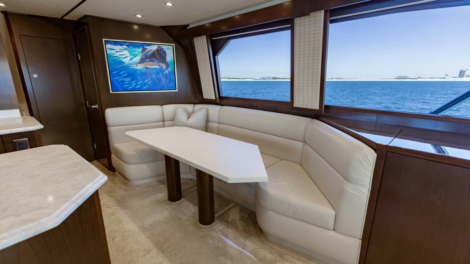 2015 Viking 76 Enclosed Bridge- CHULA- Dinnette