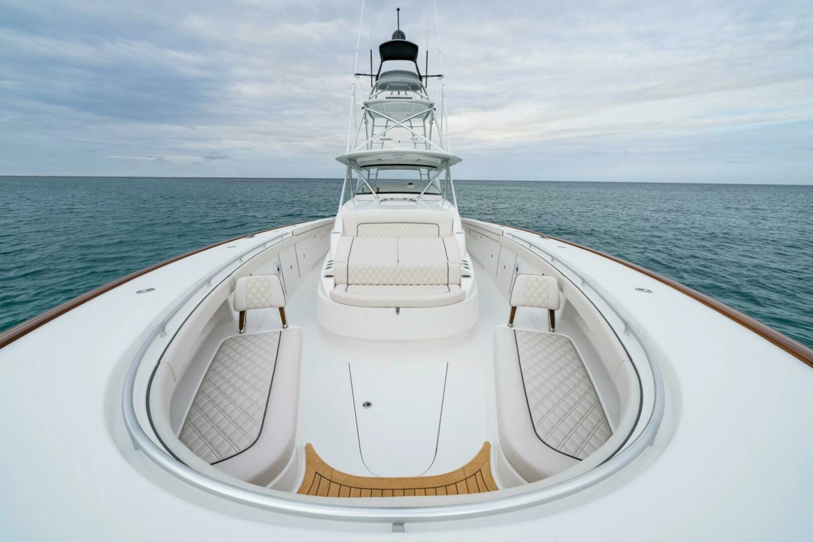 2024 Valhalla Boatworks V-55 "MAVERICK" - Expansive Bow Lounge with Plush Diamond-Stitched Seating & Panoramic Ocean Views