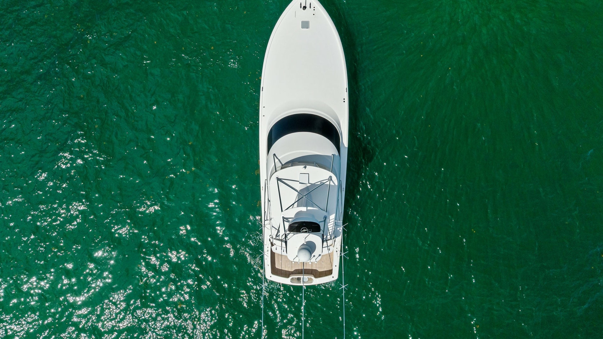 Aerial View of Flybridge and Bow