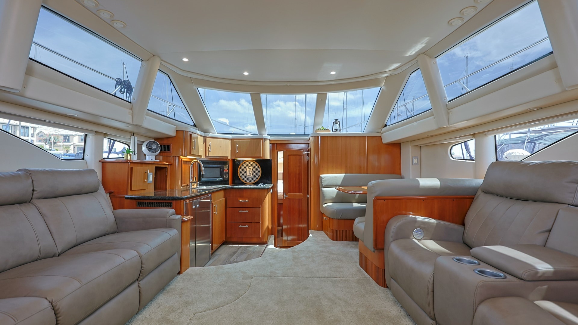 Spacious Salon with Panoramic Windows