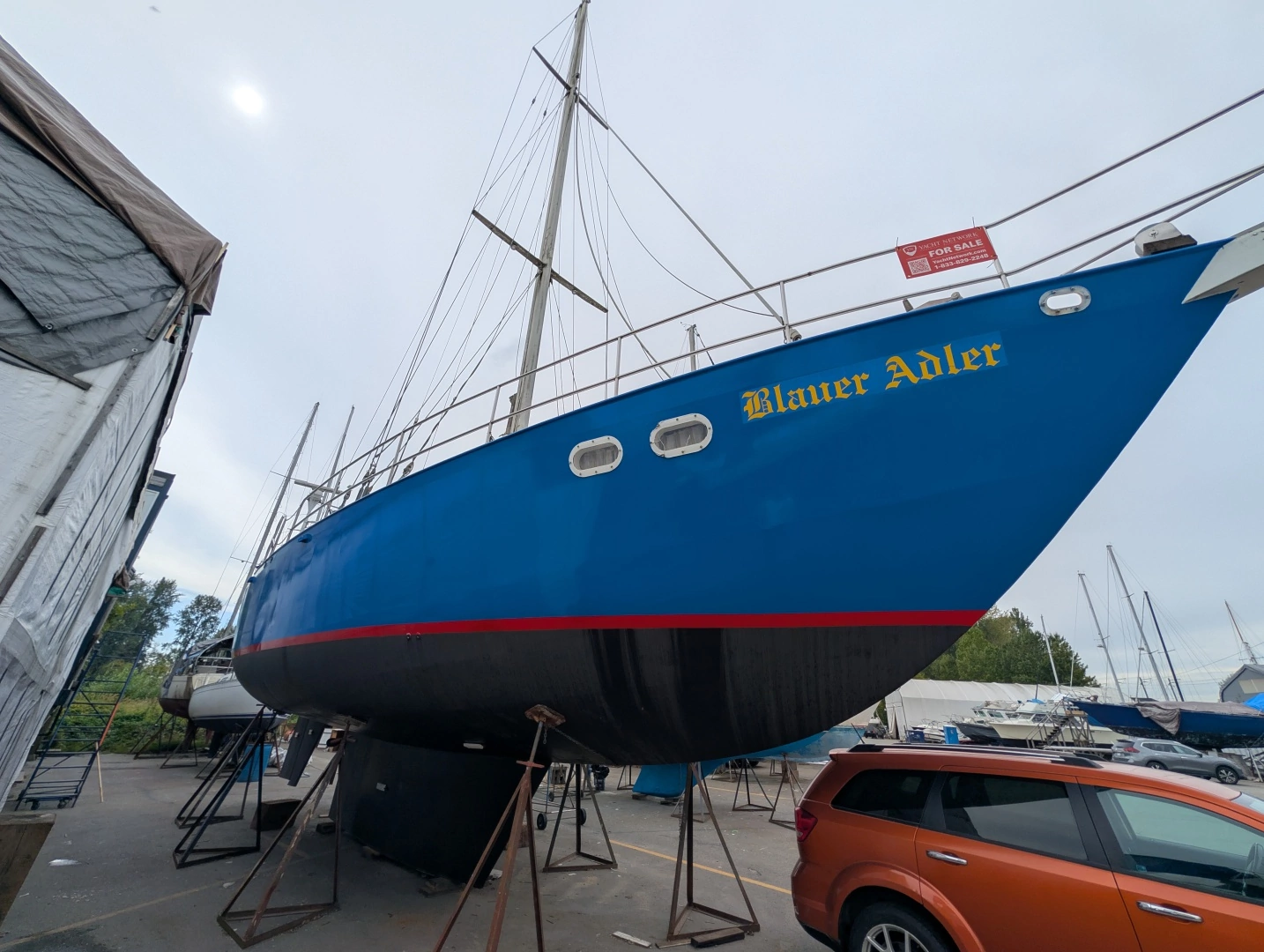 1996 Bruce Roberts Customer Steel Hull Sailboat, photo 1 of 30