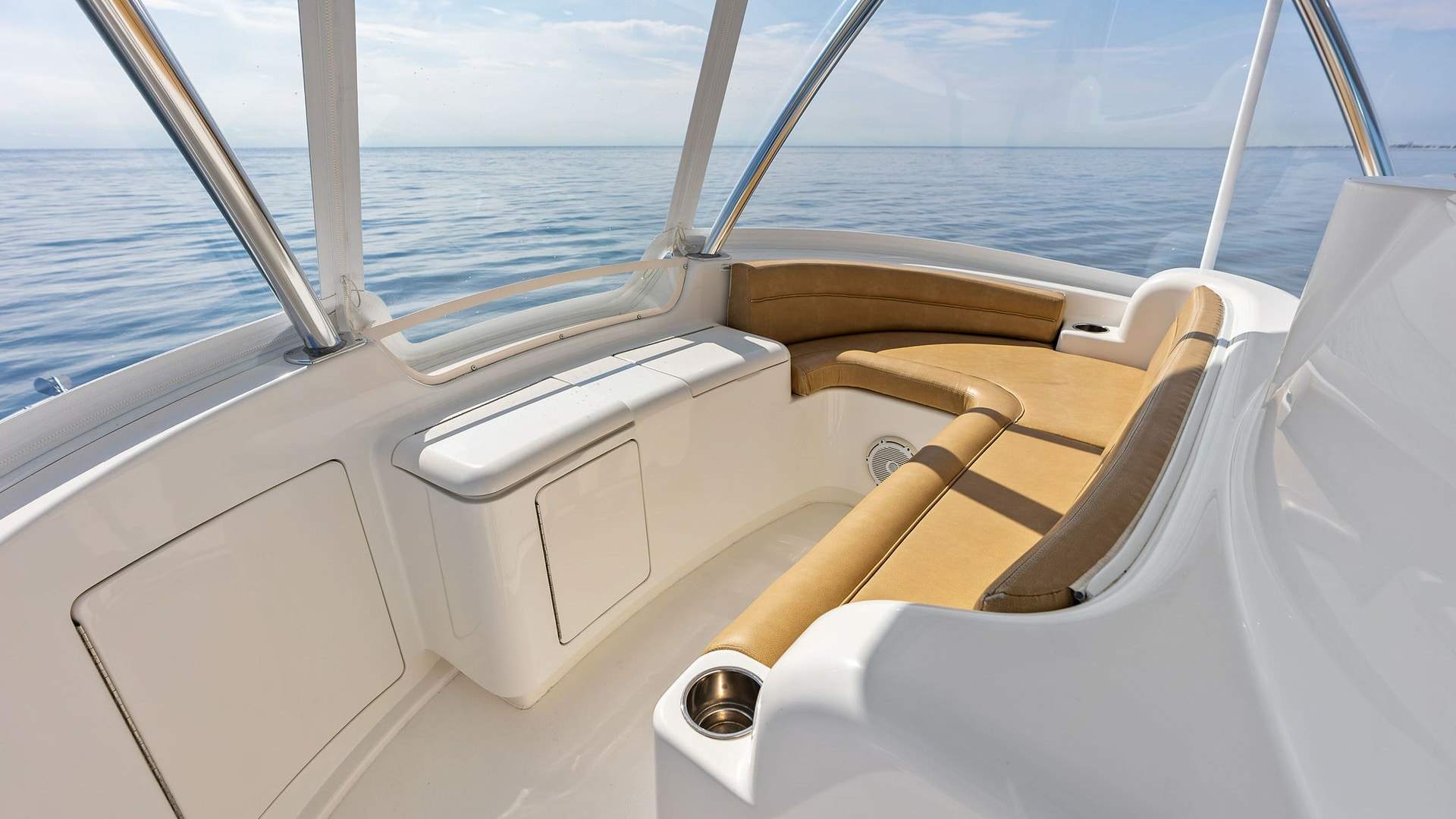 Flybridge Seating Area with Ocean View