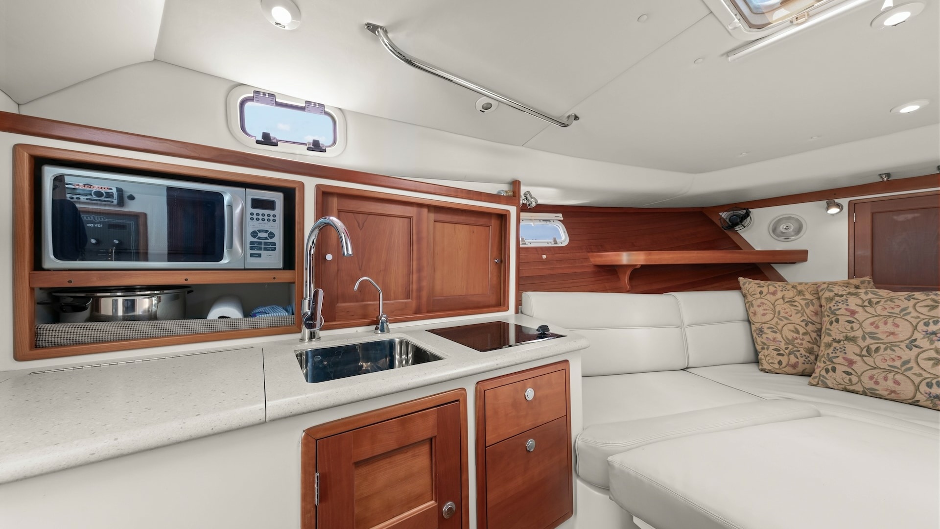 Galley and Lounge Area Interior