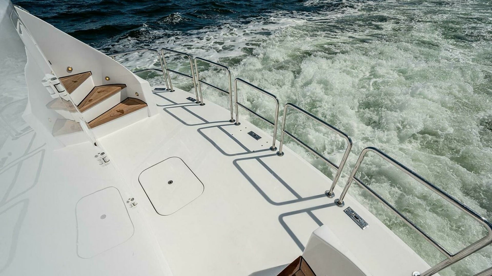 Spacious Aft Deck with Safety Rails