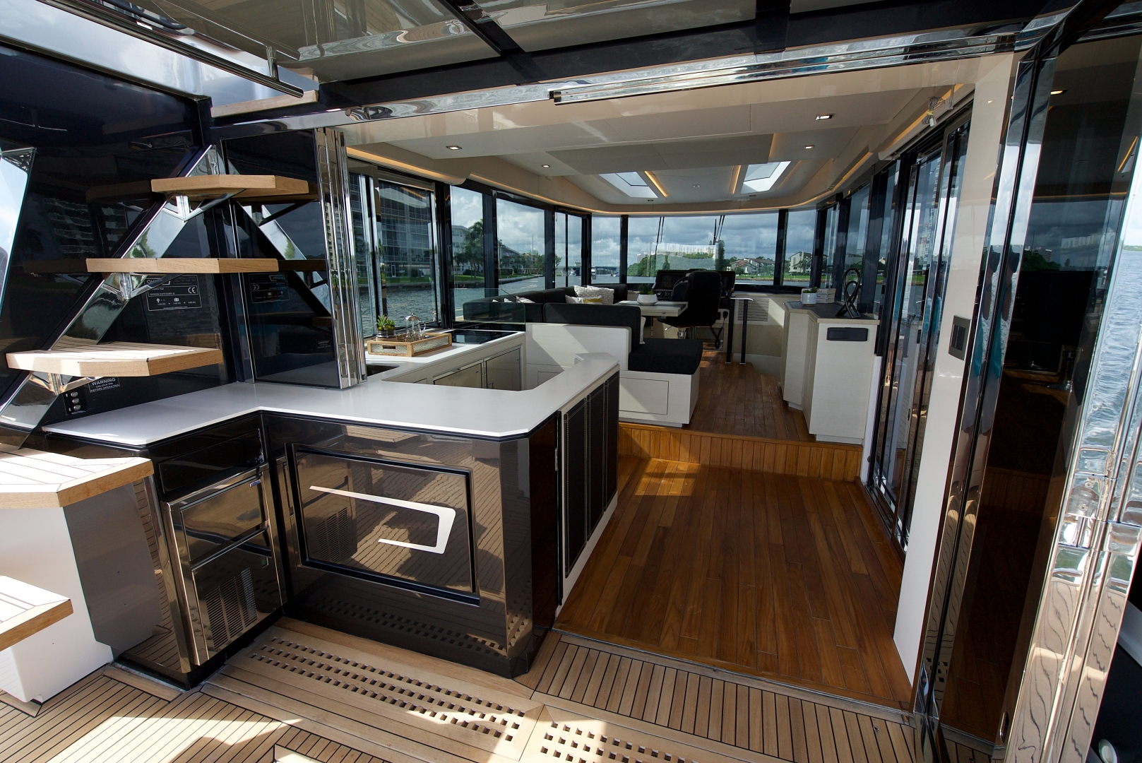 2018 OKEAN 50 - Aft Deck Into Salon