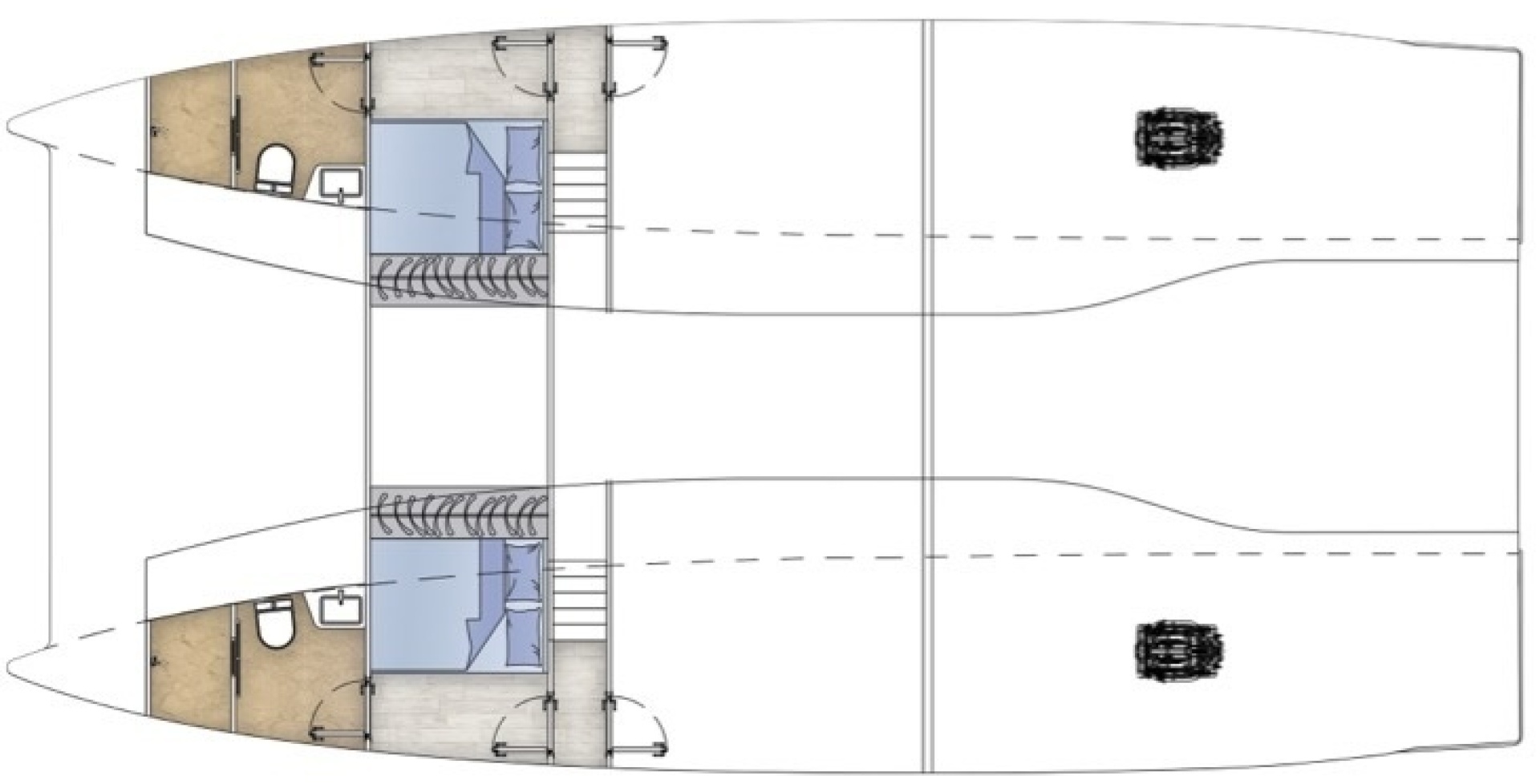 2027 Diamond Yachts P55 Power Catamaran