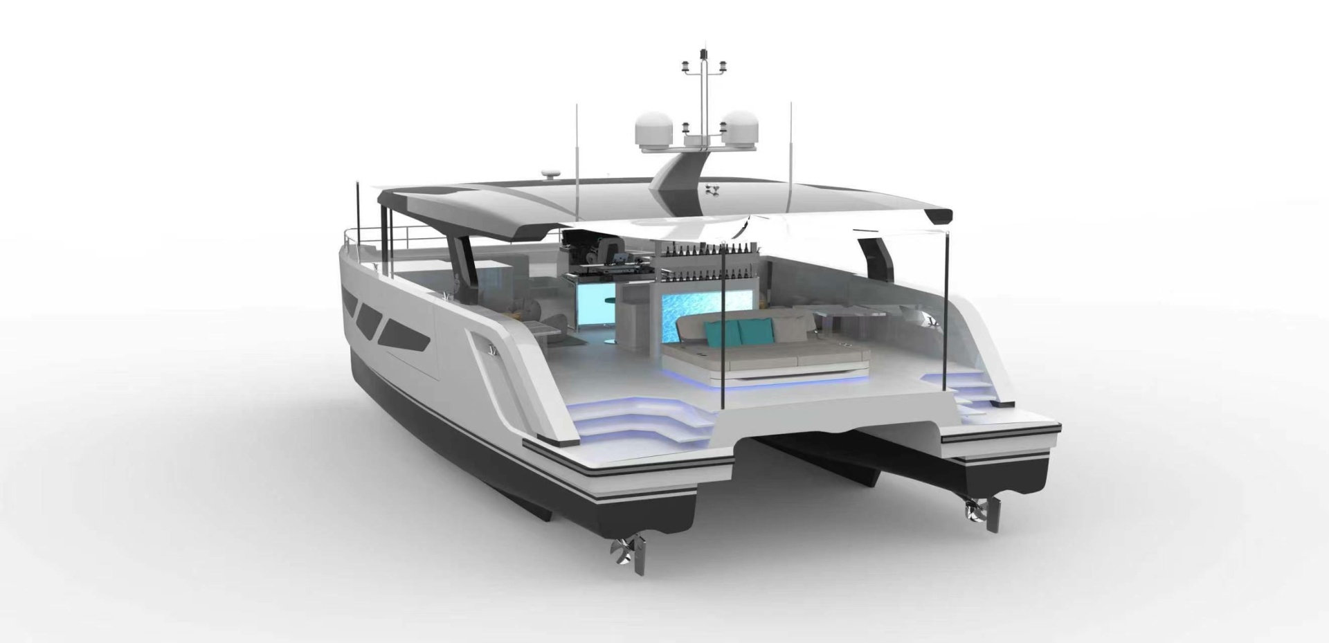 Diamond Yachts P55 Power Catamaran 55ft Diamond Yachts Yacht For Sale