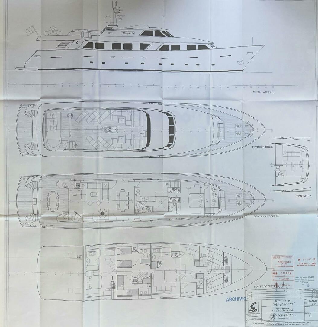 L INSTANT IV 108ft Costruzioni Navali Tigullio Castagnola Yacht For Sale