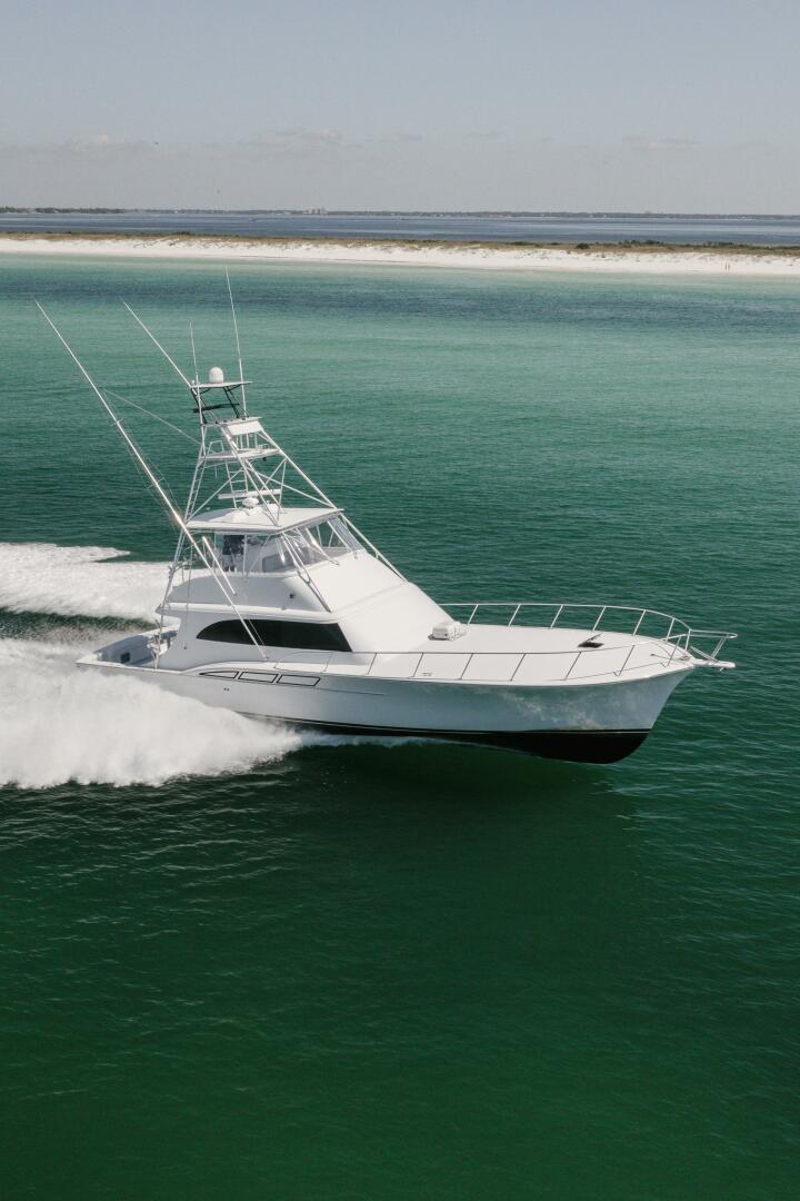 1998 Miller Marine 60' Convertible CAT'N'AROUND -STBD Running