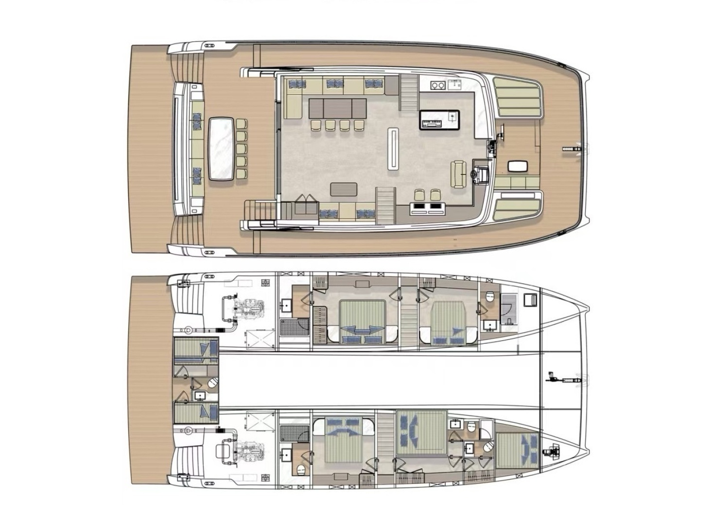 Diamond Yachts EF66 Power Catamaran 68ft Diamond Yachts Yacht For Sale