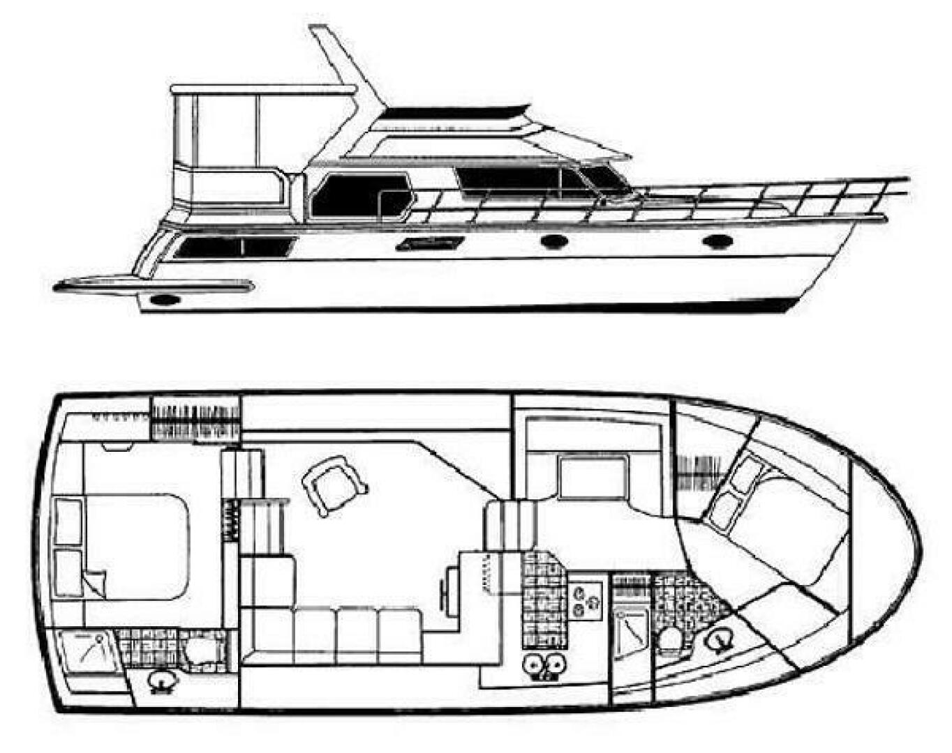 1998 Carver 445 aft cabin motor yacht