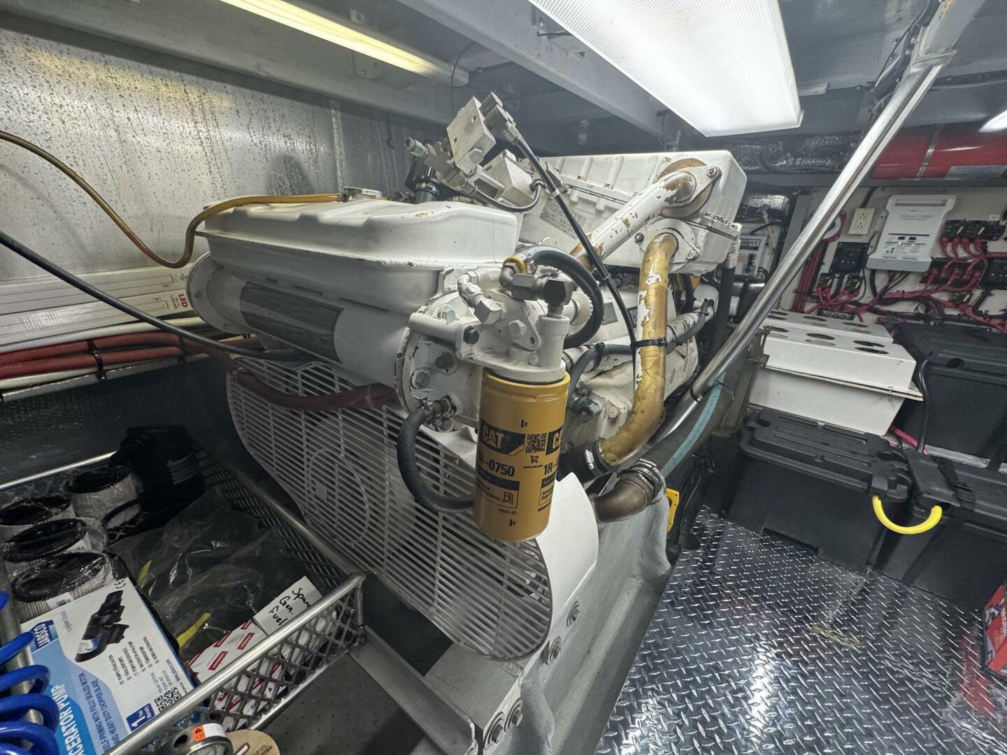 1998 Mainship 47 Engine Room