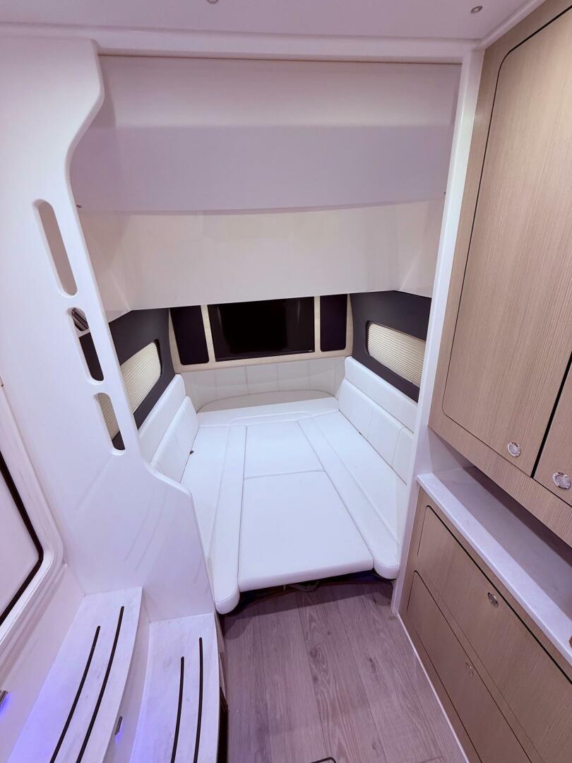 2024 Scout 400 LXF cabin interior with modern seating and ca