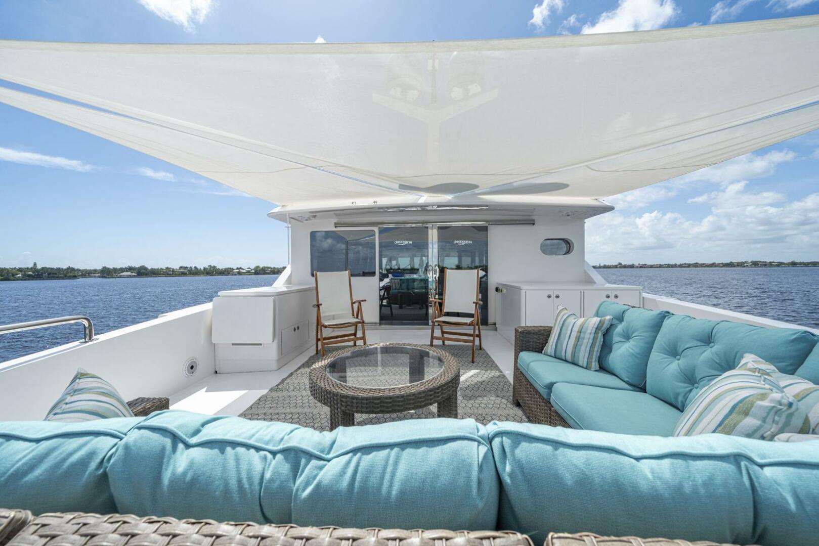 Shaded Boat Deck Seating  