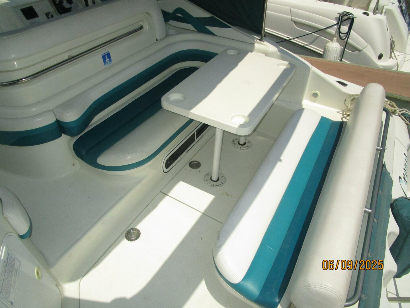 31' Silverton aftdeck seating
