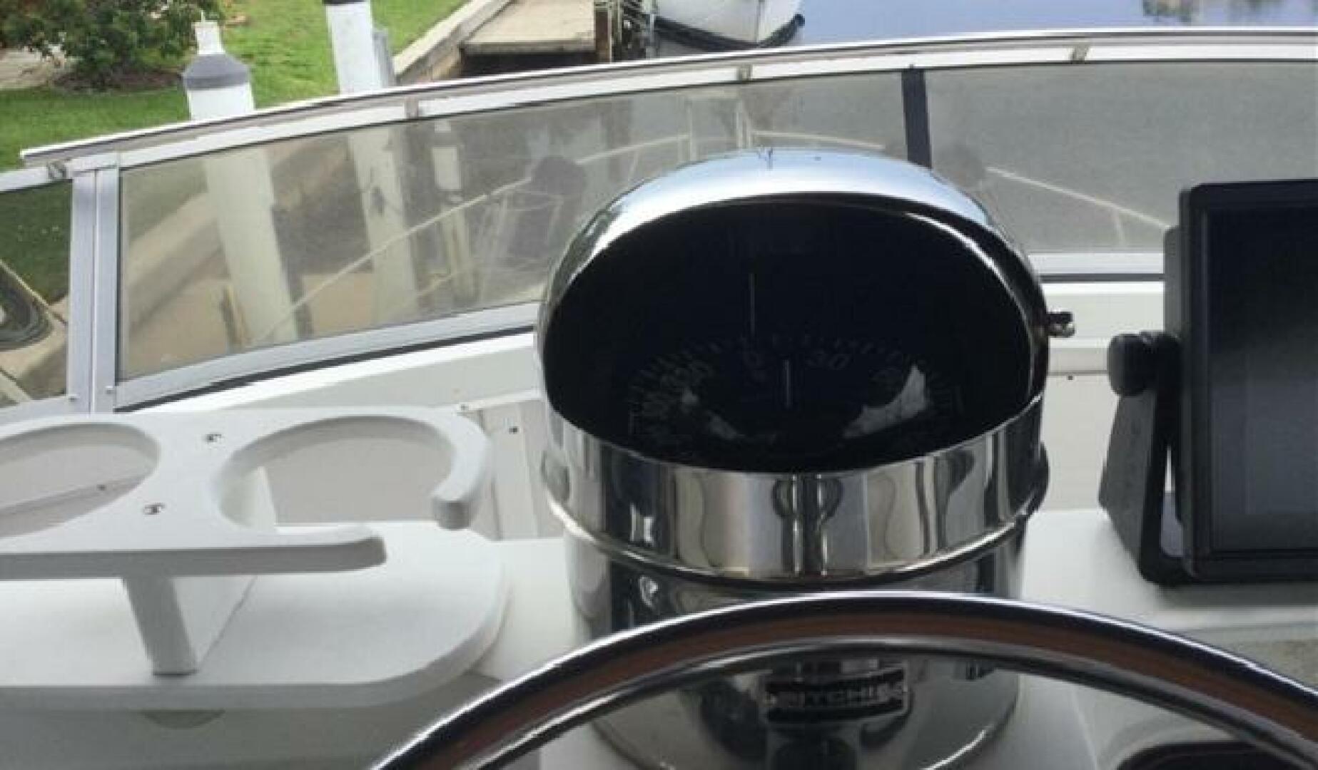 1995 Carver 430 cockpit