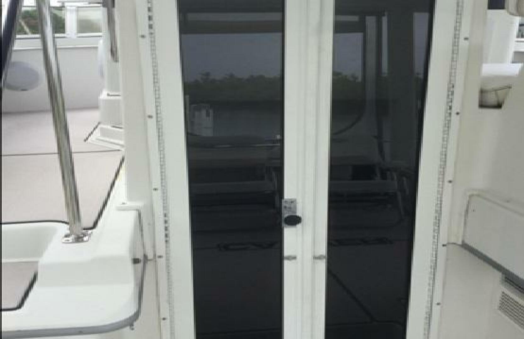 1995 Carver 430 cockpit