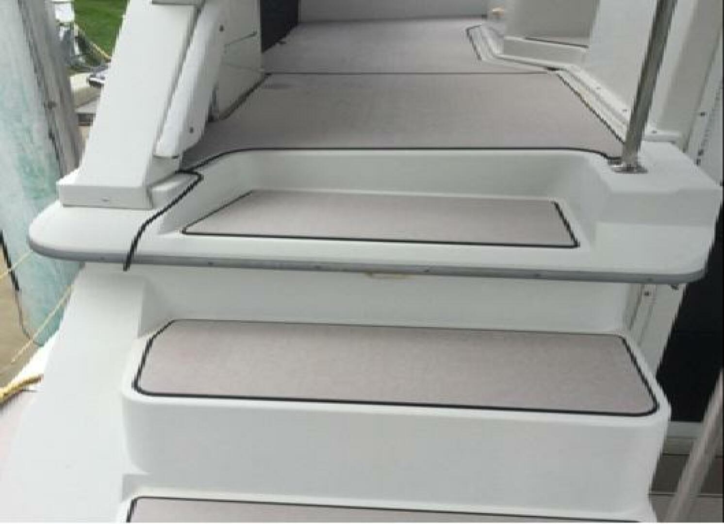 1995 Carver 430 cockpit