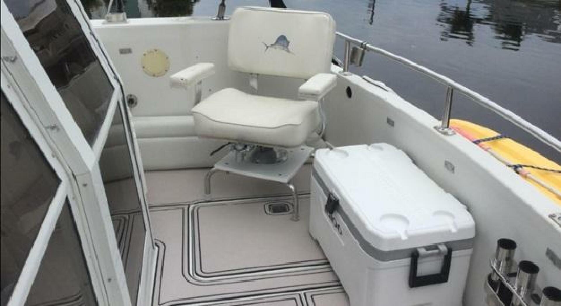 1995 Carver 430 cockpit