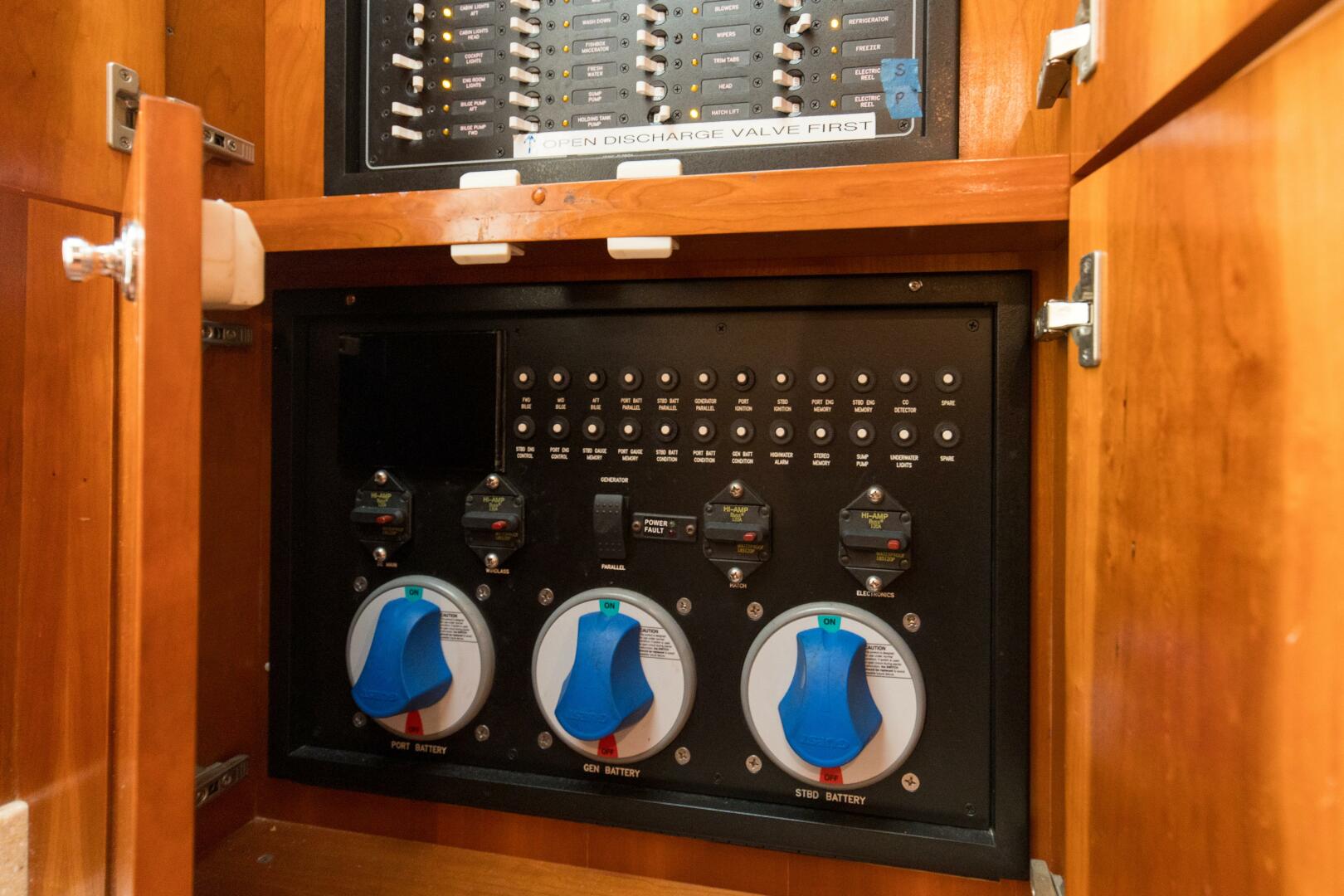 2009 36 Albemarle 360 XF Tin Bender Electrical Panel (2)
