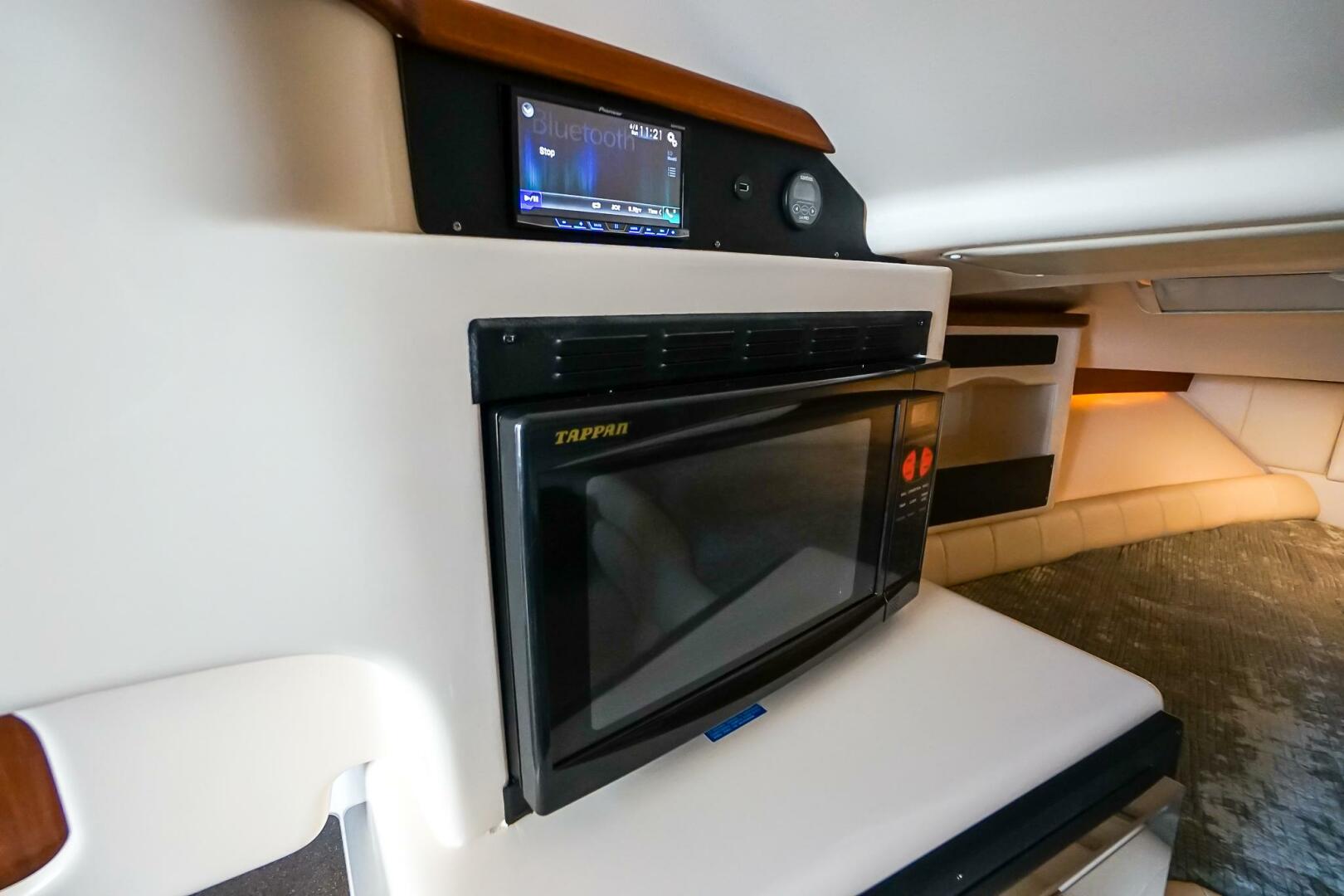 2007 Grady-White Express 360 interior with microwave and con