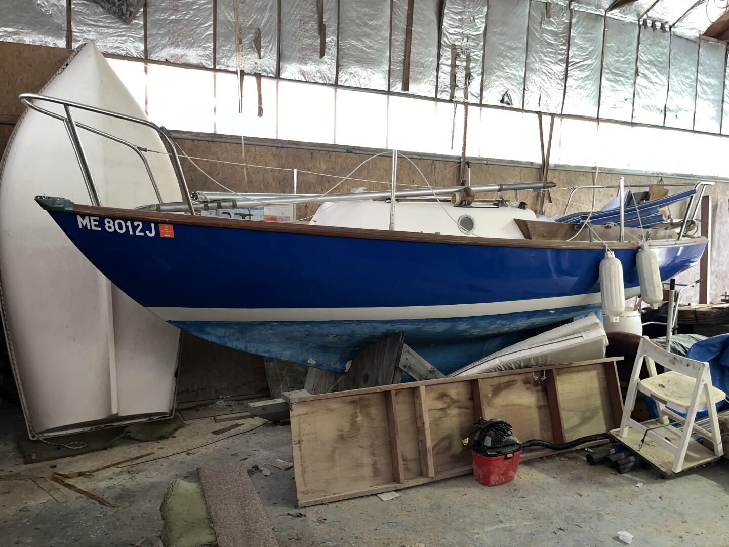 Port side in storage