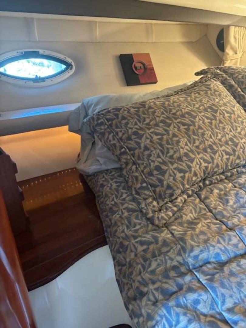 2007 Monterey 350 Sport Yacht bathroom with sink, toilet, an