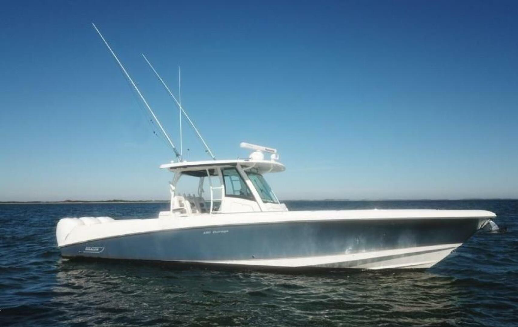 2014 Boston Whaler 350 Outrage Starboard Side Drone Photo