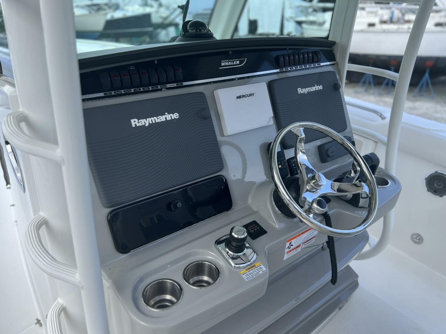 2014 Boston Whaler 350 Outrage Helm from Port with all Elect