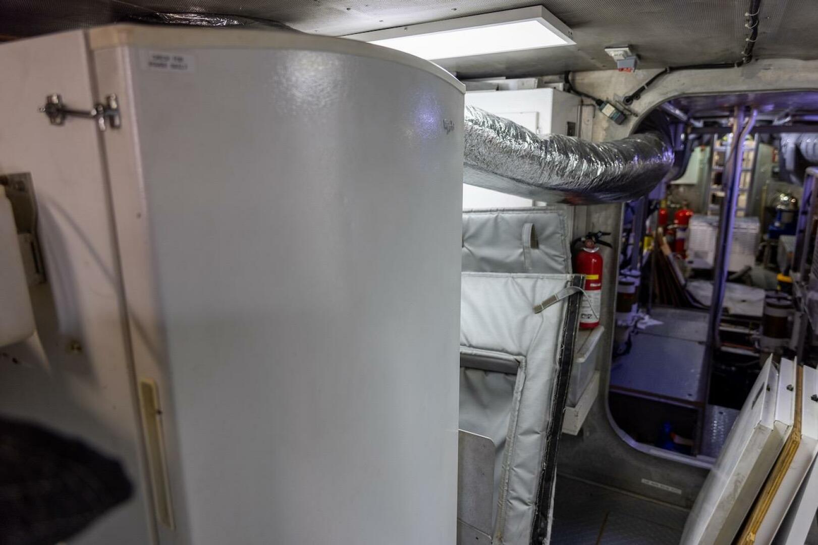 Interior of a 1996 ABD 90 Explorer yacht, featuring equipmen