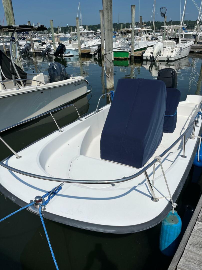Looking aft, covers on