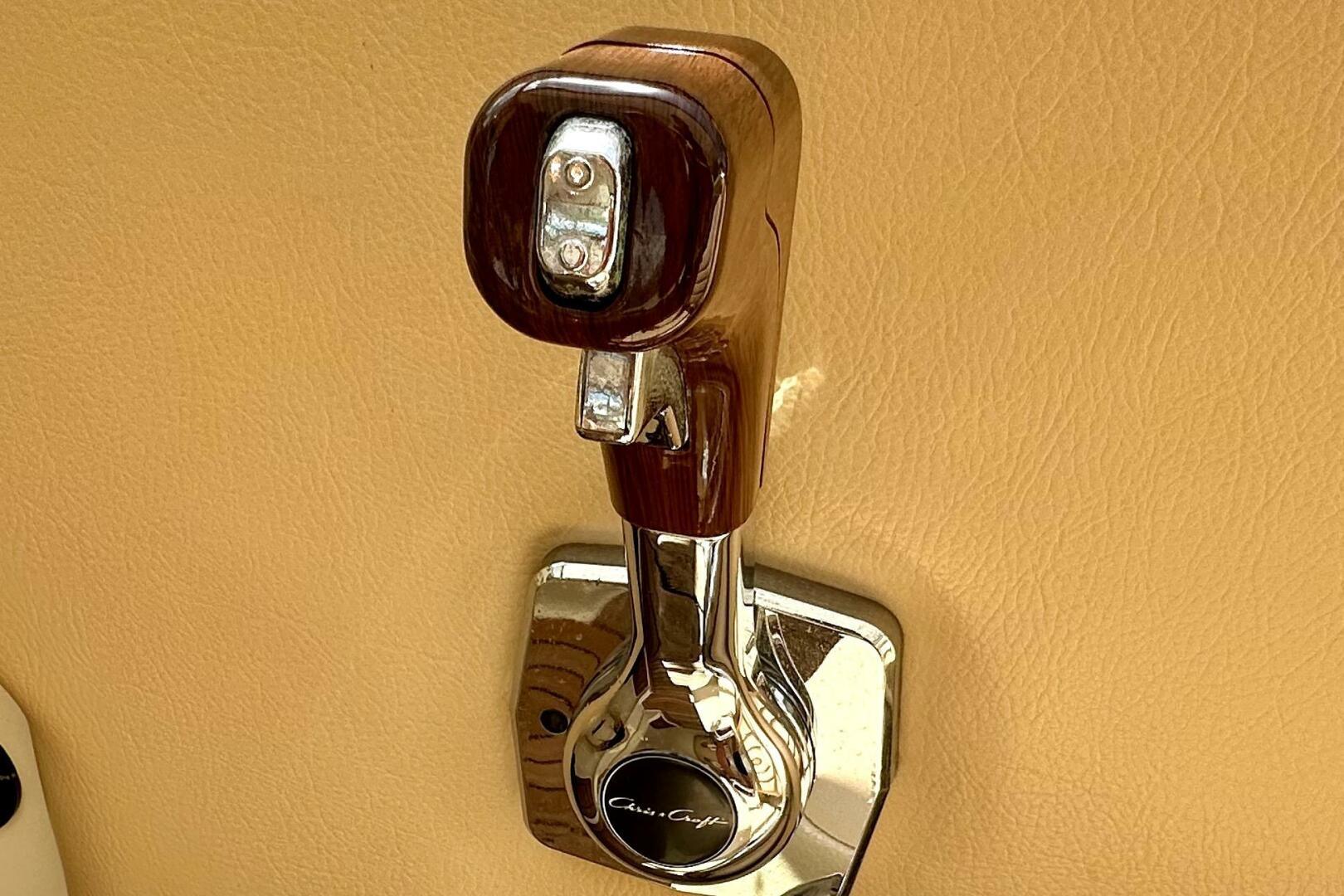 Chrome throttle lever on 2013 Chris-Craft Corsair 22 boat, m