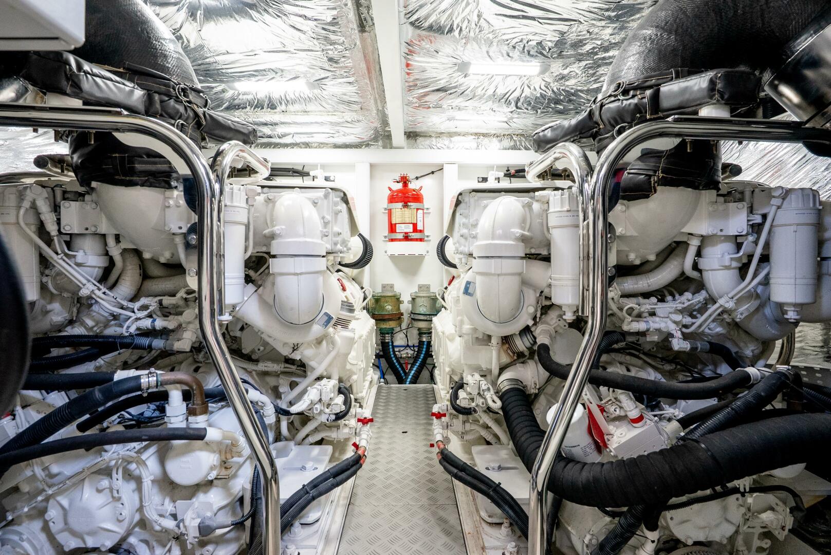Princess F62 Stumped- Engine Room