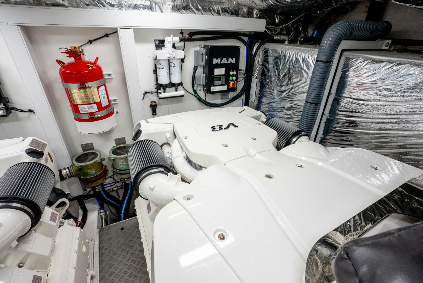 Princess F62 Stumped- Engine Room