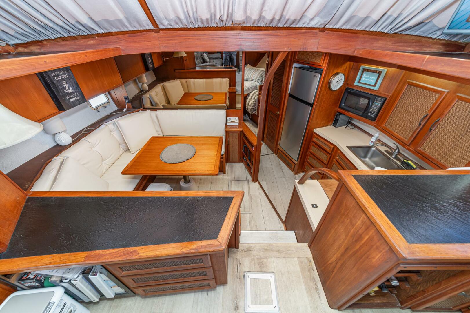 lower dinette and galley