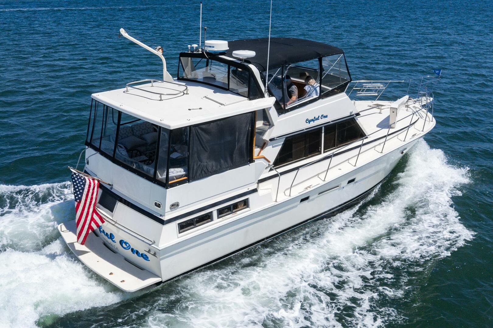 boat shot from rear