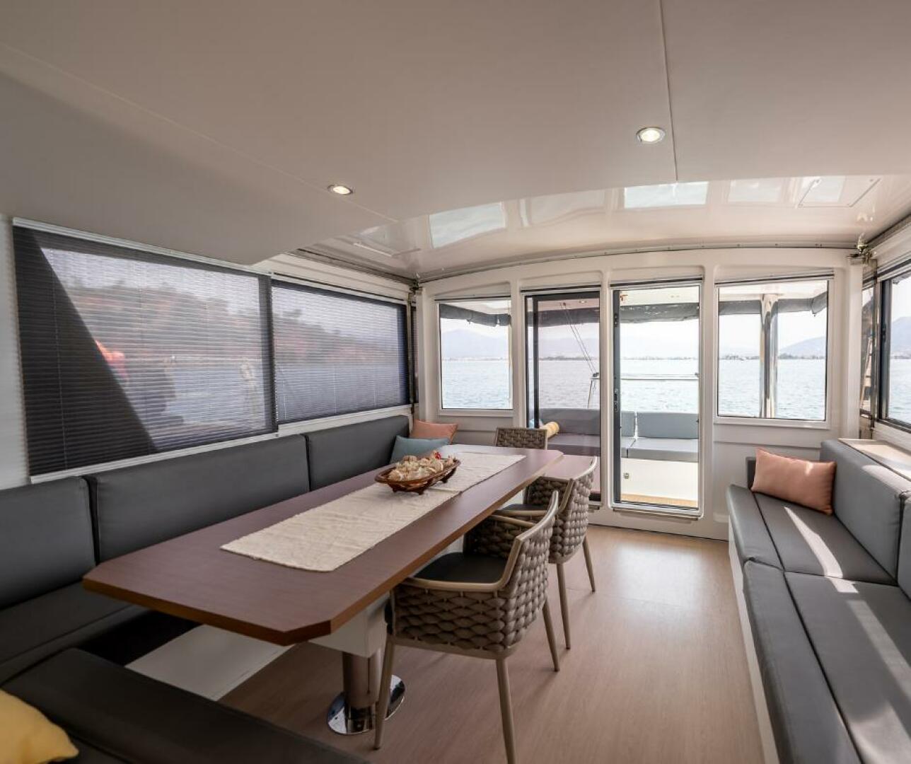 Catamaran Bali 4.8 dining area