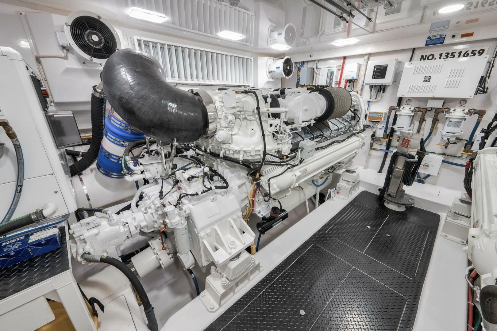 2025 Viking 90 Convertible- NIKKI BELLA- Engine Room