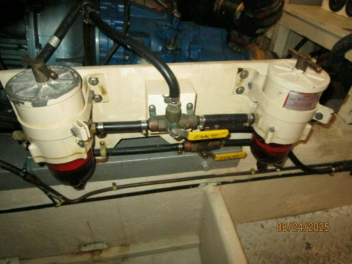 48' DeFever starboard Racor fuel filters