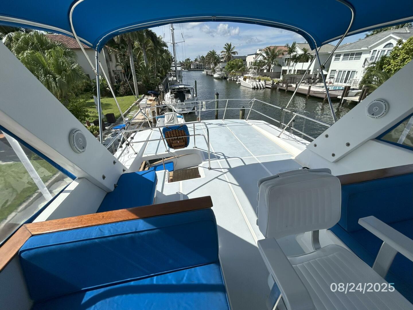 48' DeFever flybridge aft