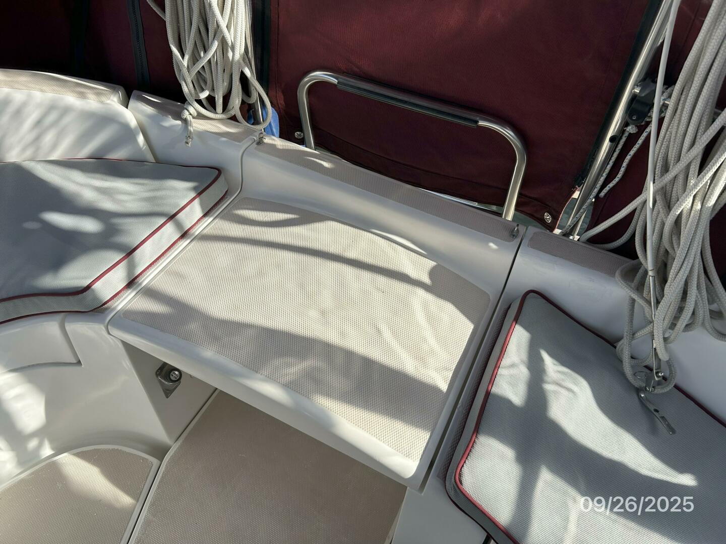 37' Hunter transom pass-thru