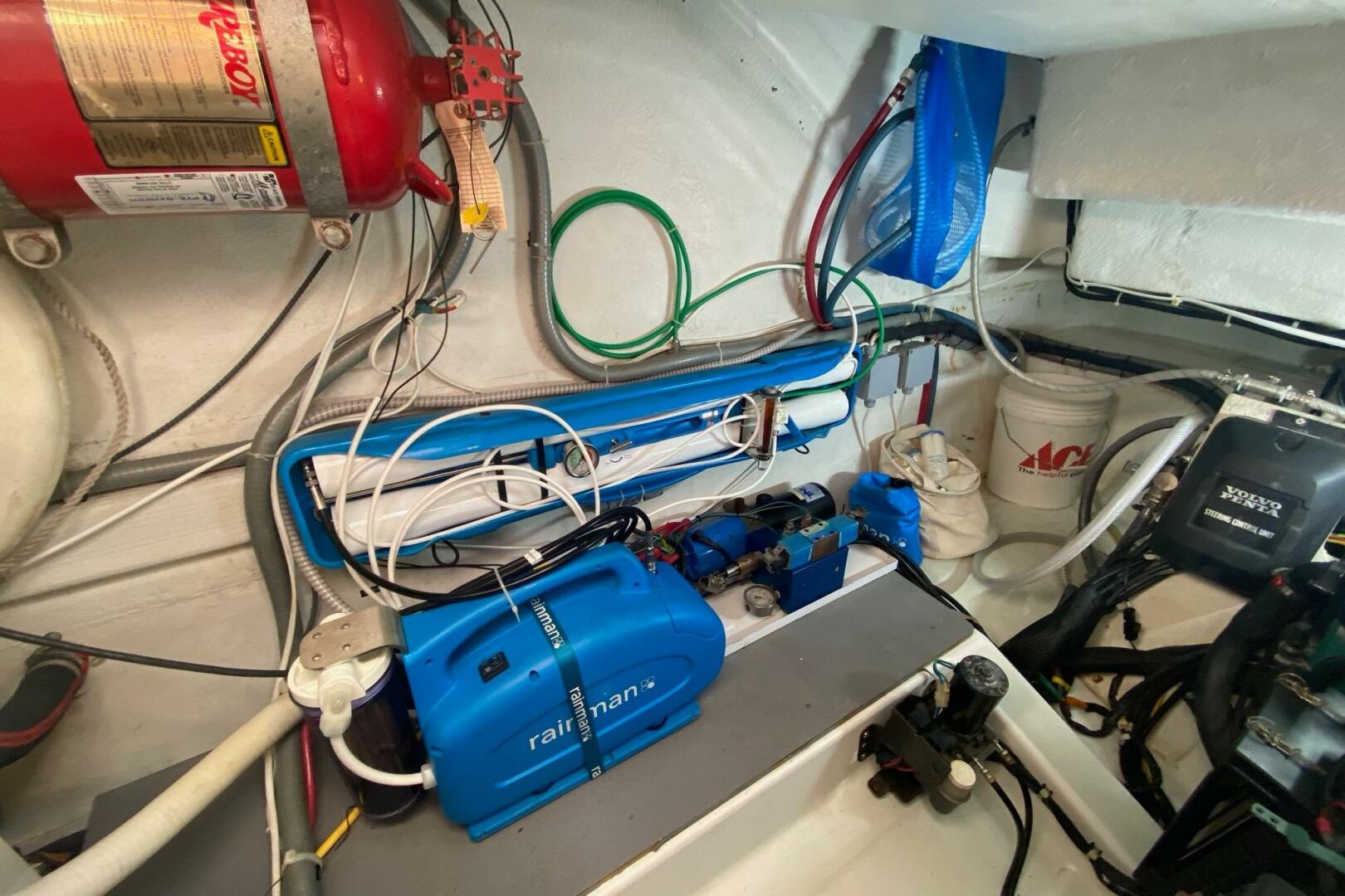Engine room of 2014 Beneteau Gran Turismo 44 with equipment 