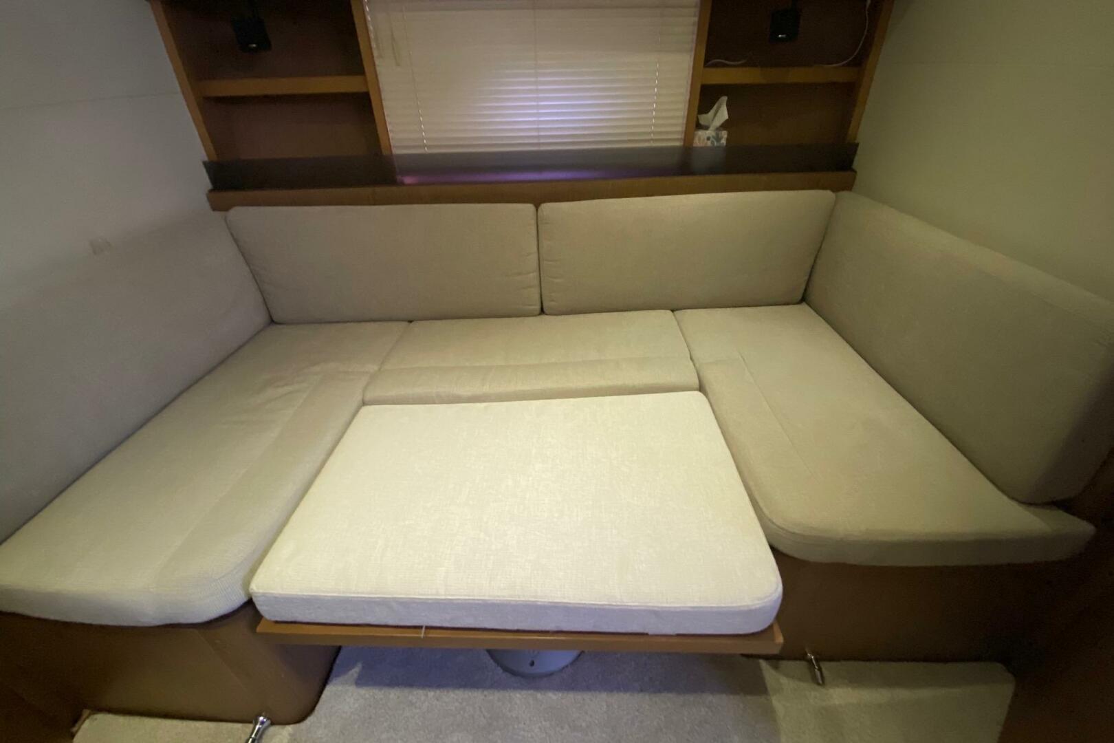 Interior seating area of 2014 Beneteau Gran Turismo 44 yacht