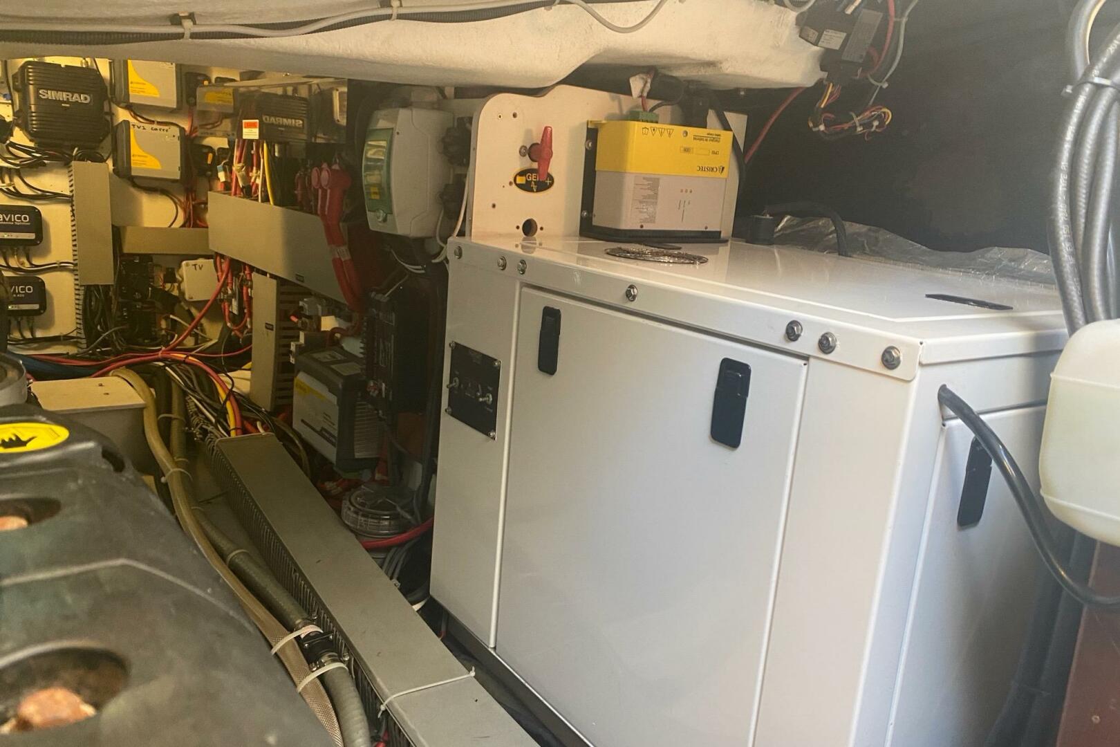 Engine room of 2014 Beneteau Gran Turismo 44 with electrical