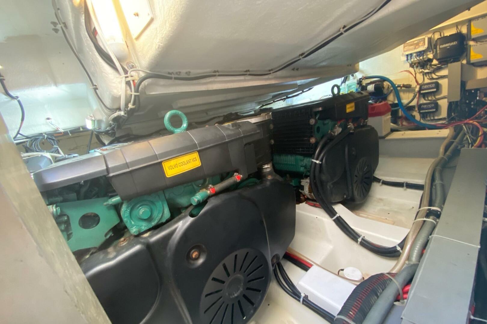 Engine room of 2014 Beneteau Gran Turismo 44 with Volvo engi