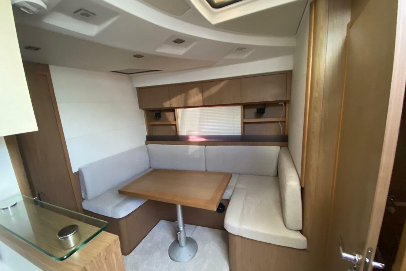 2014 Beneteau Gran Turismo 44 interior with cozy dining area