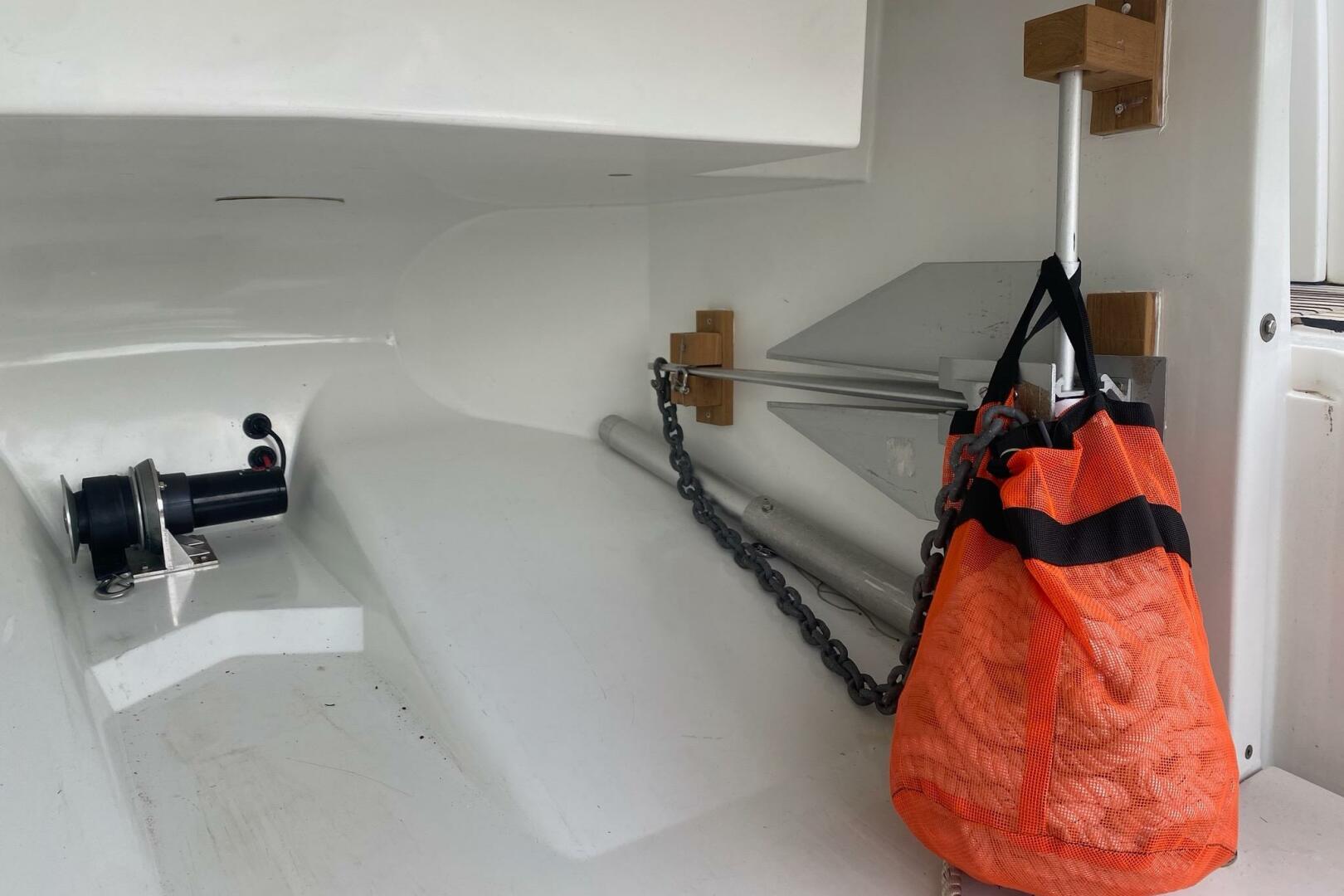 Storage compartment of 2014 Beneteau Gran Turismo 44 with an